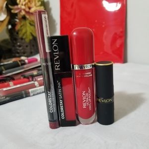 Revlon lot of makeup - lipstick, lipgloss, matte lip crayon